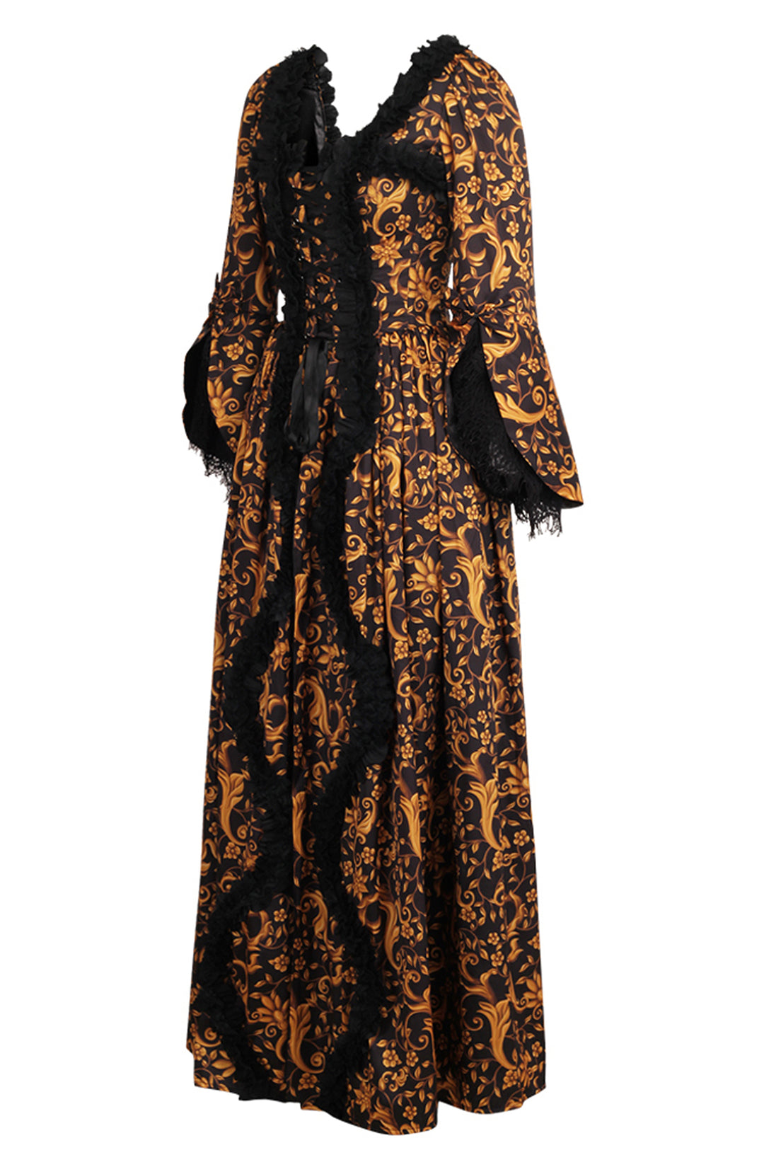 Baroque Scroll Bridgerton Dress 7