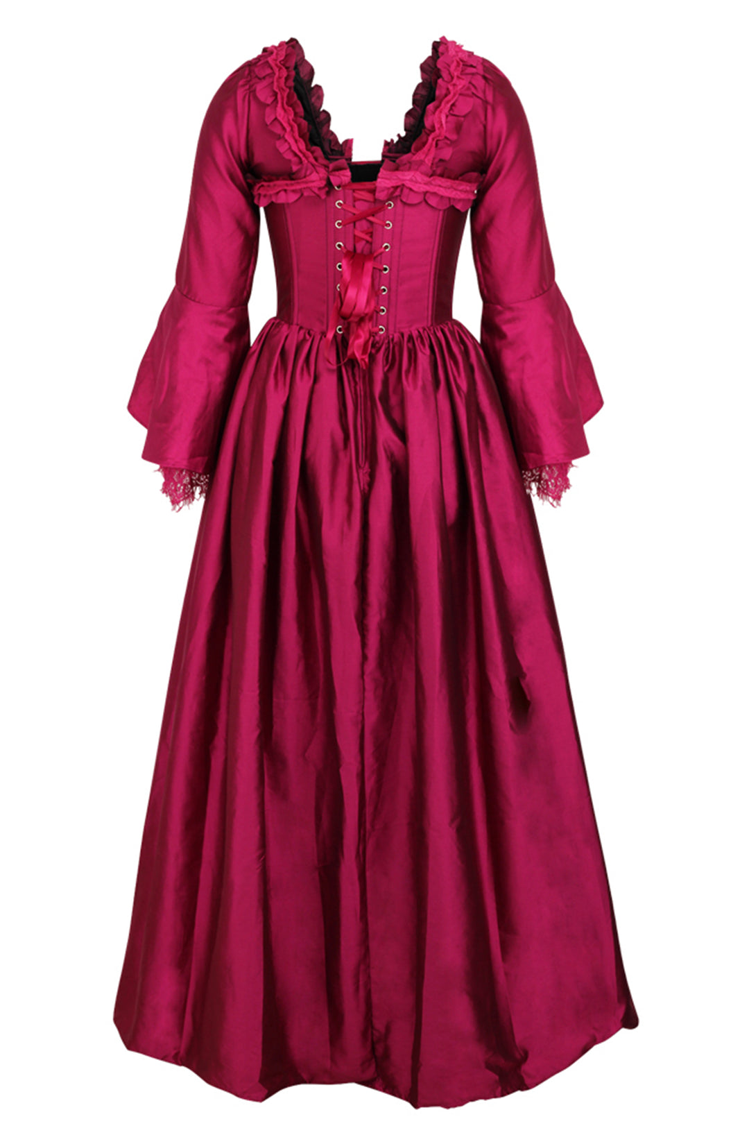 Cerise Pink Bridgerton Dress 9