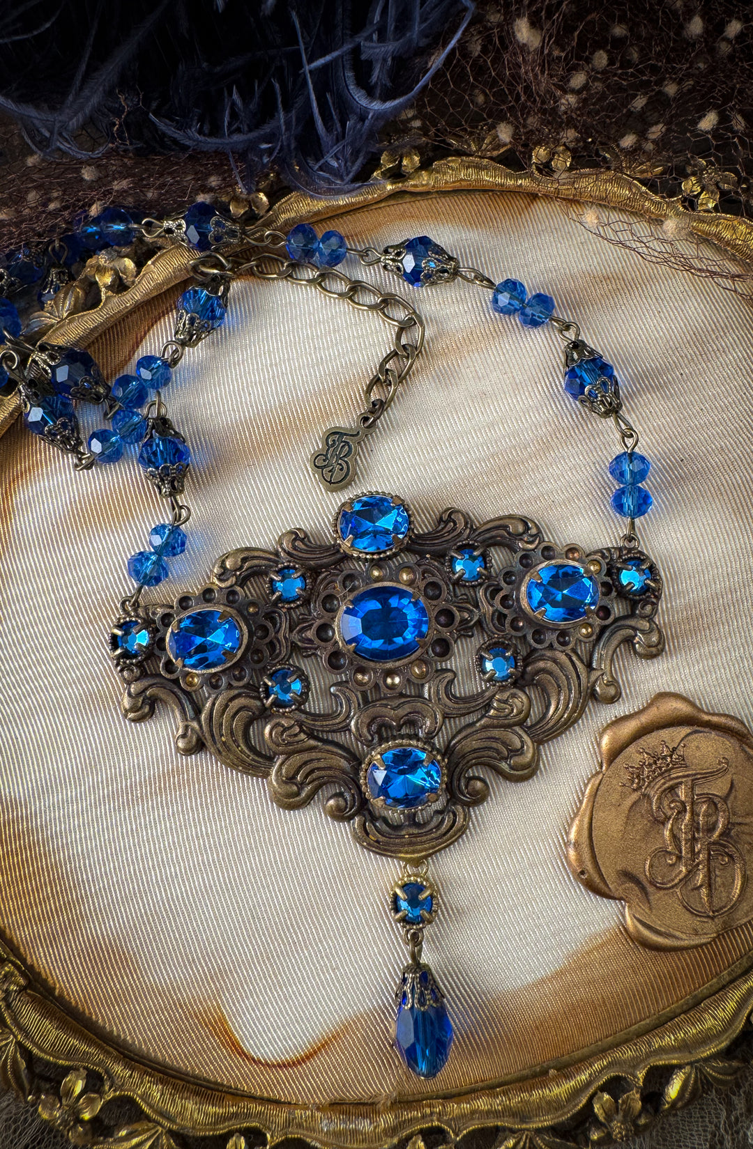 Empress Renaissance Necklace in Sapphire