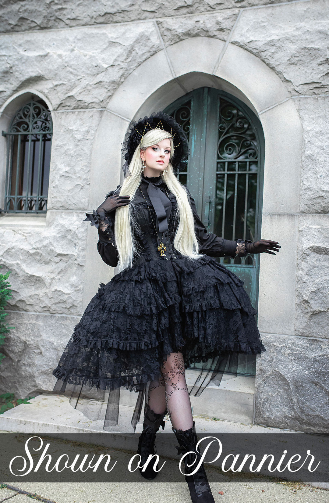 Anastasia Black Lace Corset Dress