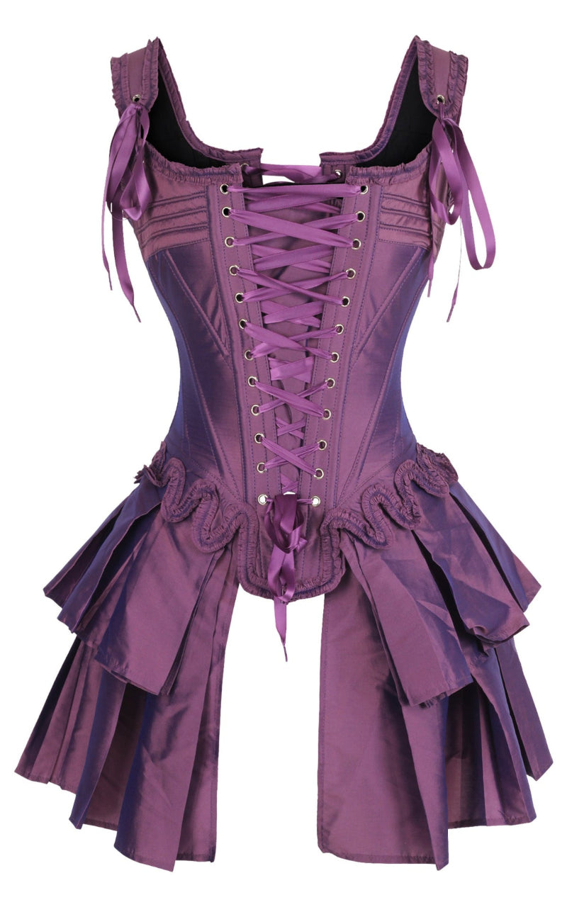 French Stays Renaissance Corset in Amethyst Purple
