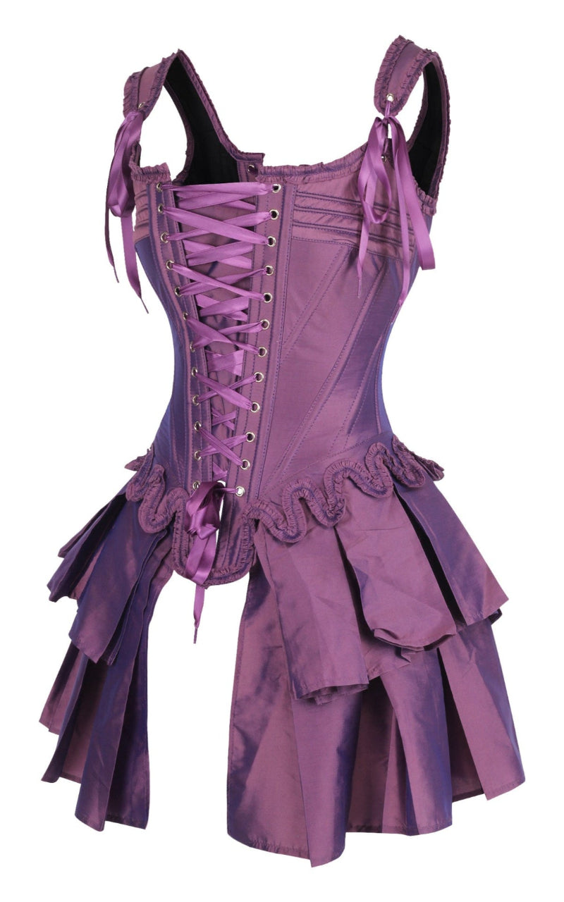 French Stays Renaissance Corset in Amethyst Purple