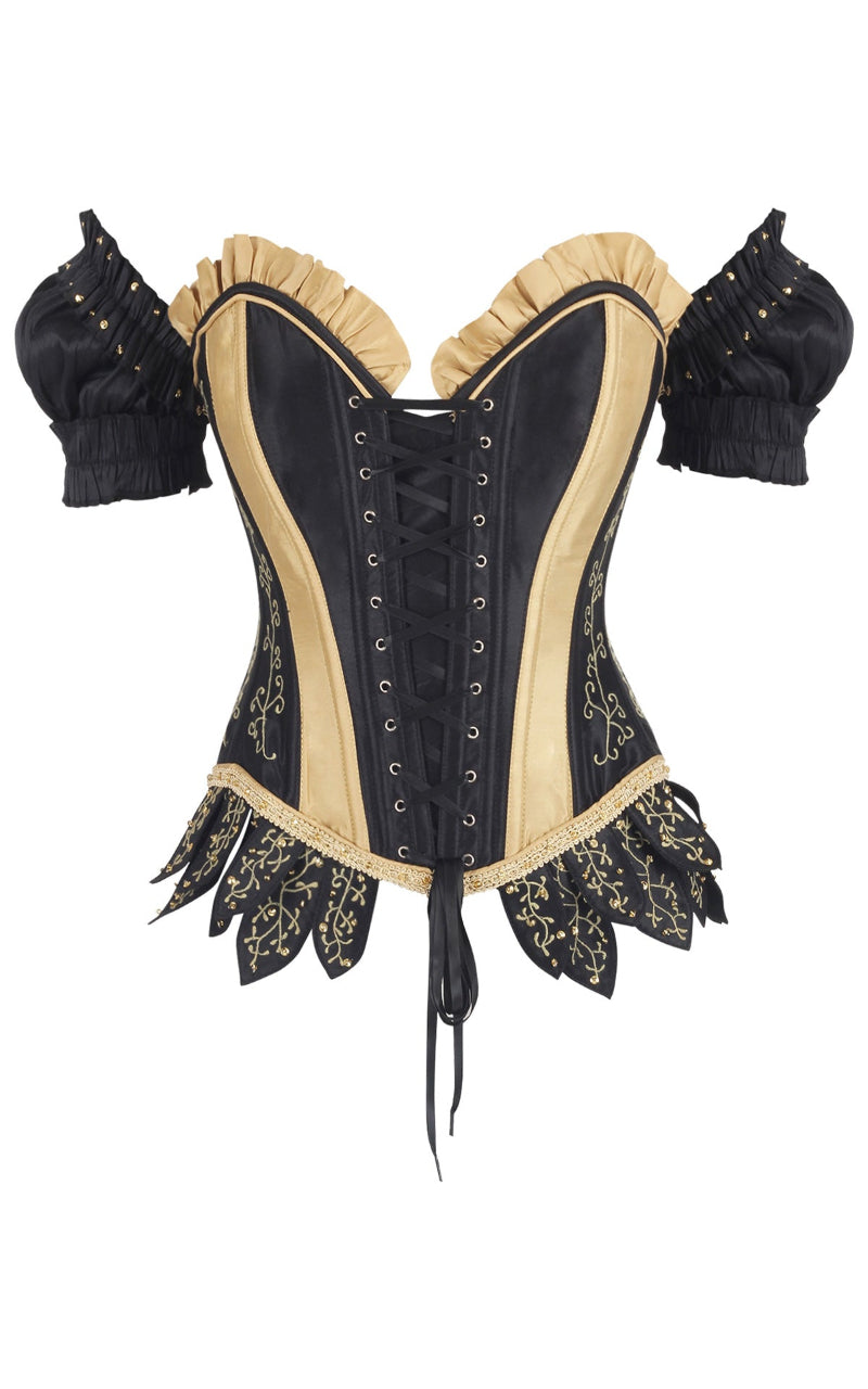 Valkyrie Renaissance Corset - Mourning Black