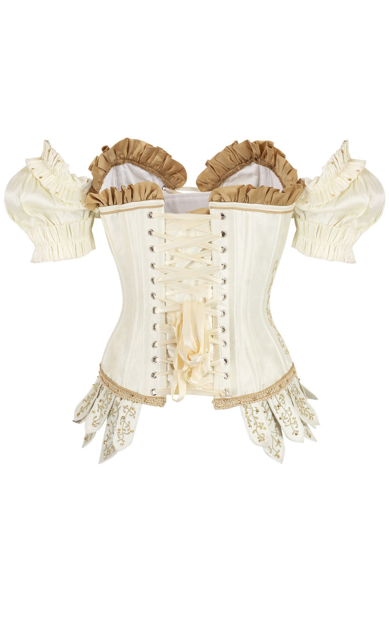 Valkyrie Renaissance Corset - Bone Ash