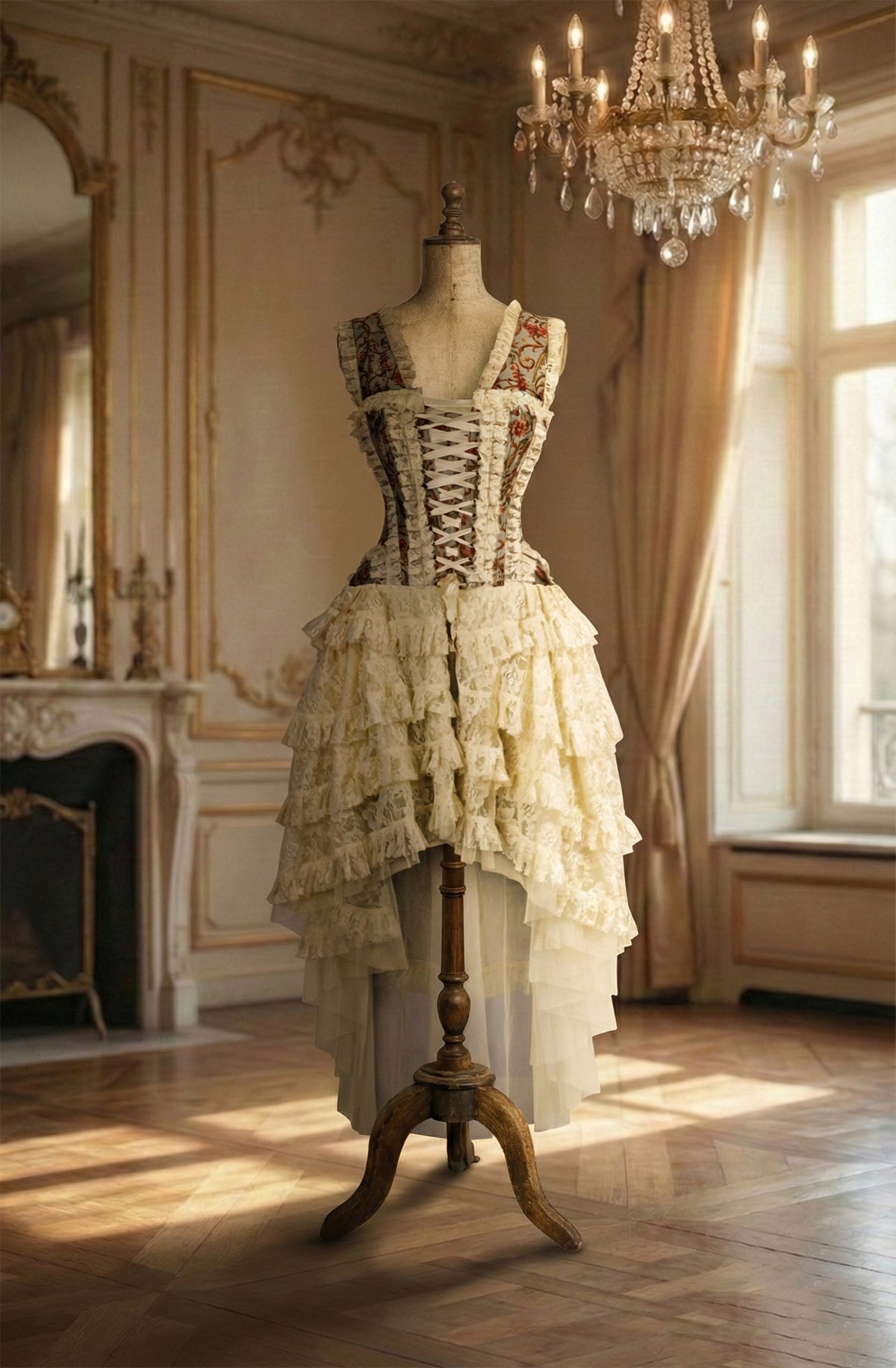 The Anastasia Corset Dress in Birds of Persia