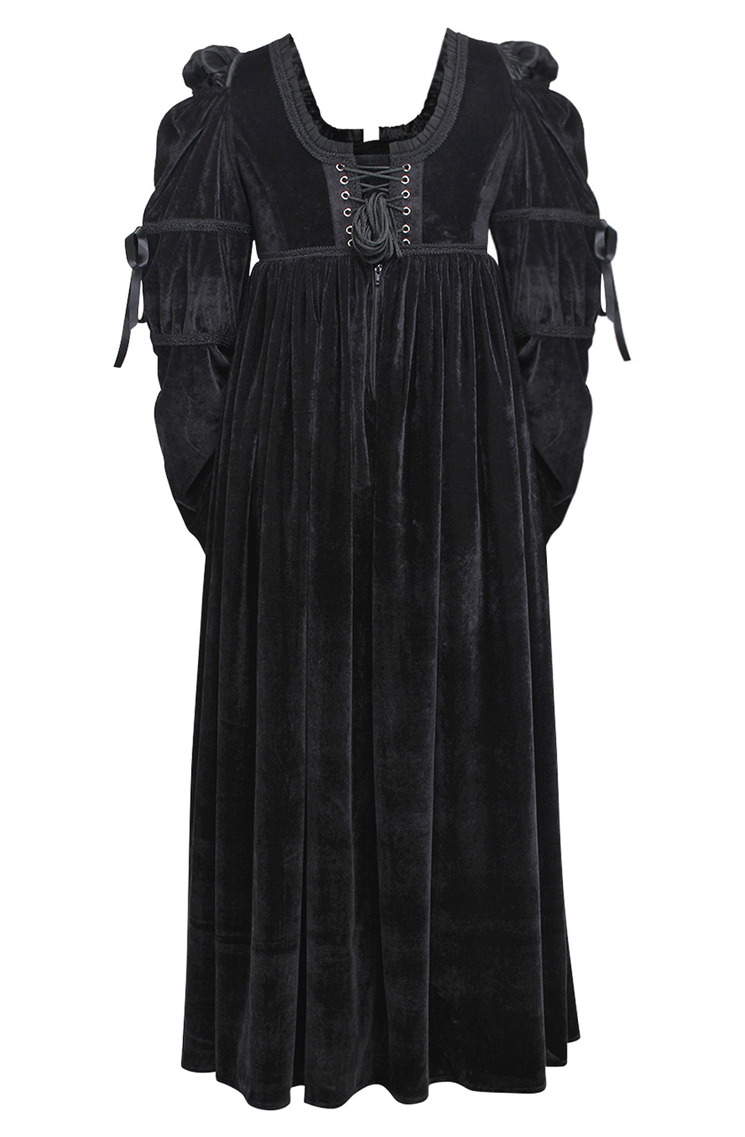 Black Guinevere Bridgerton Dress - Regency Empire Waist 5