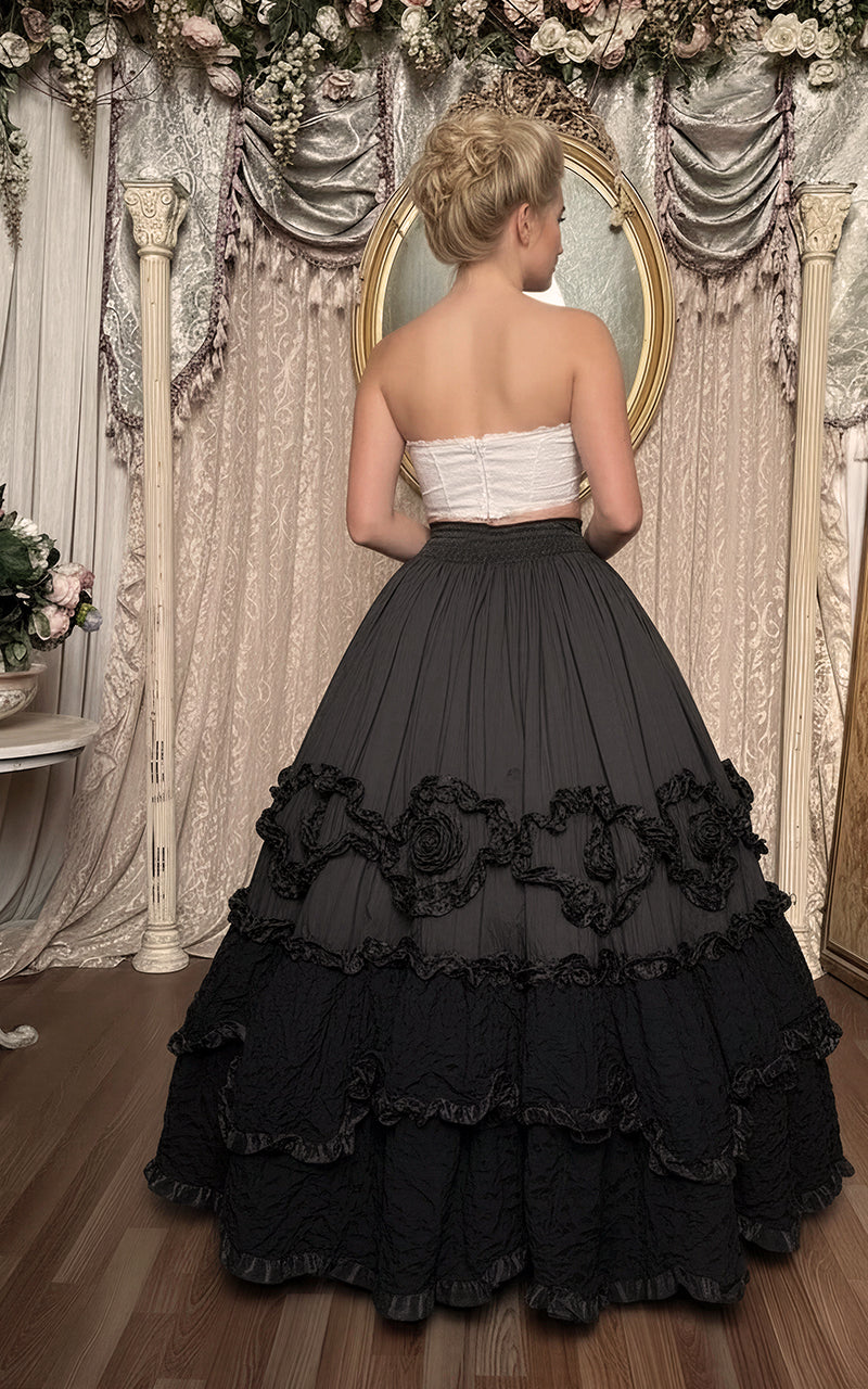 Pompadour Skirt - Midnight Black - Immortelle Bijouterie