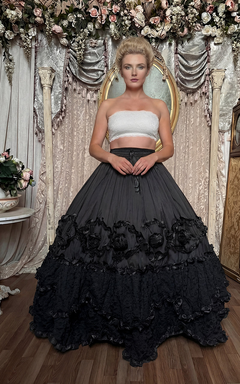 Pompadour Skirt - Midnight Black - Immortelle Bijouterie