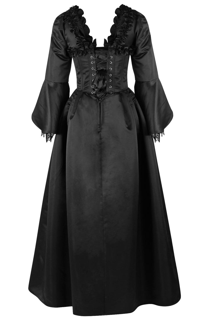 Noir Black Bridgerton Dress 3