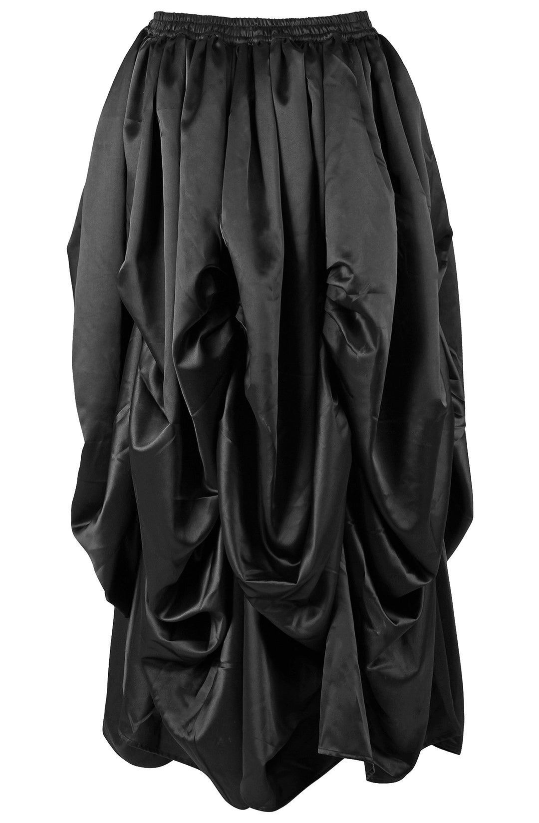 Slipper Satin Black Ball Gown Skirt 3