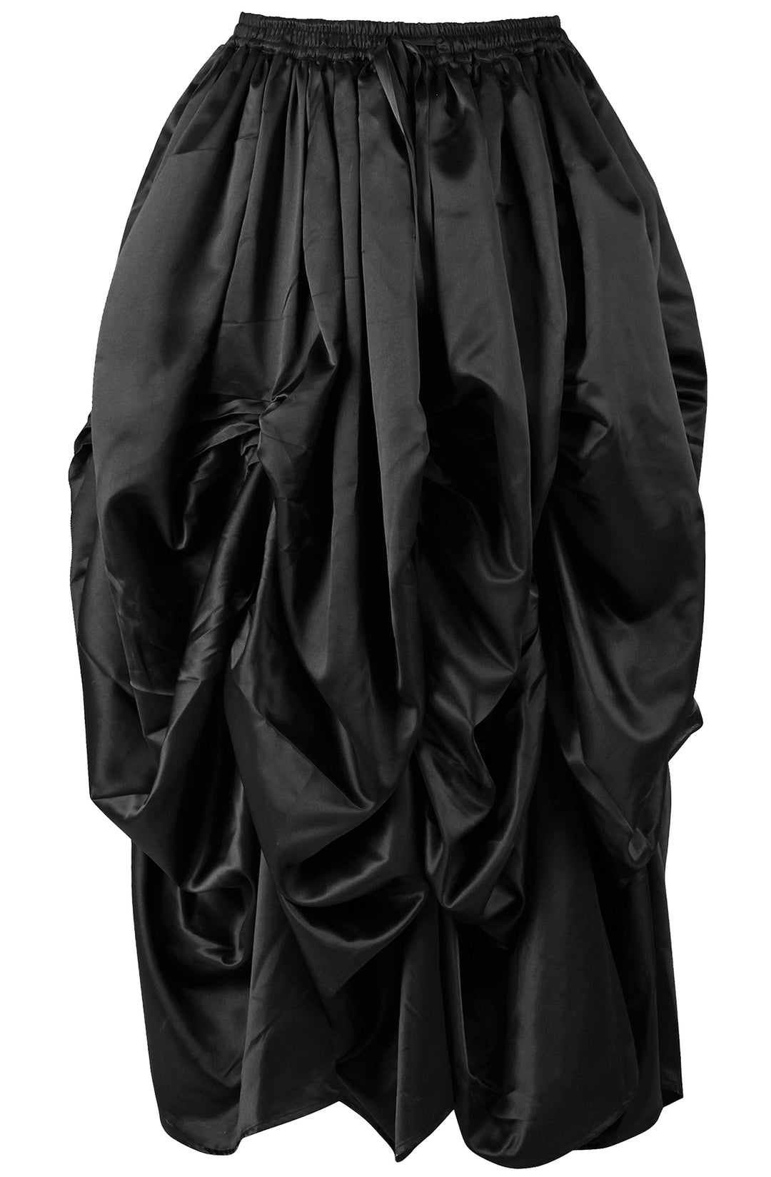Slipper Satin Black Ball Gown Skirt