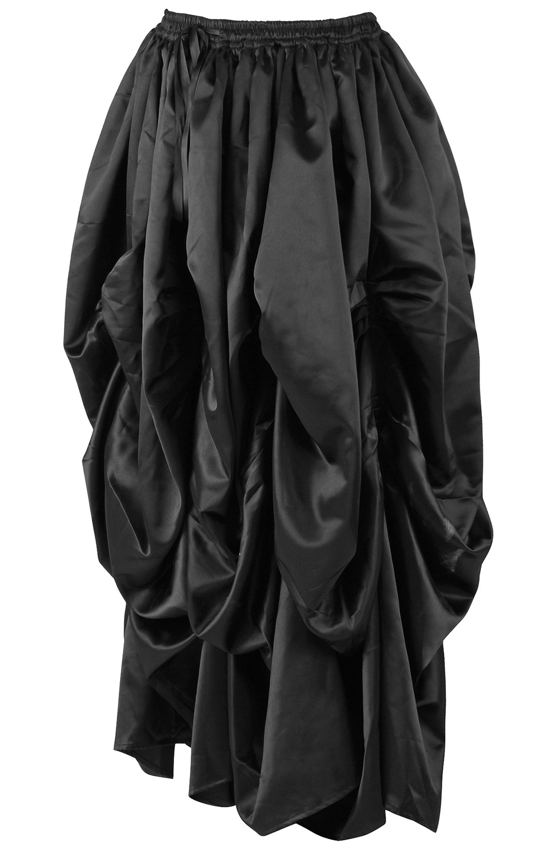 Slipper Satin Black Ball Gown Skirt 2