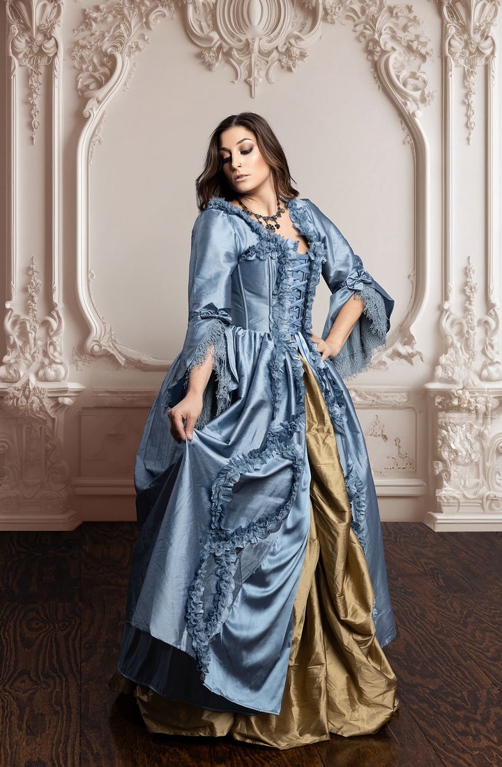 Parisian Blue Bridgerton Dress 6
