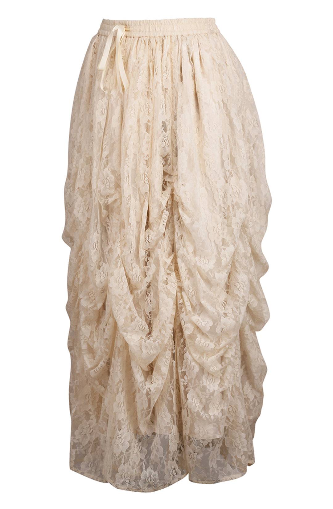 Cream Lace Ball Gown Skirt 3