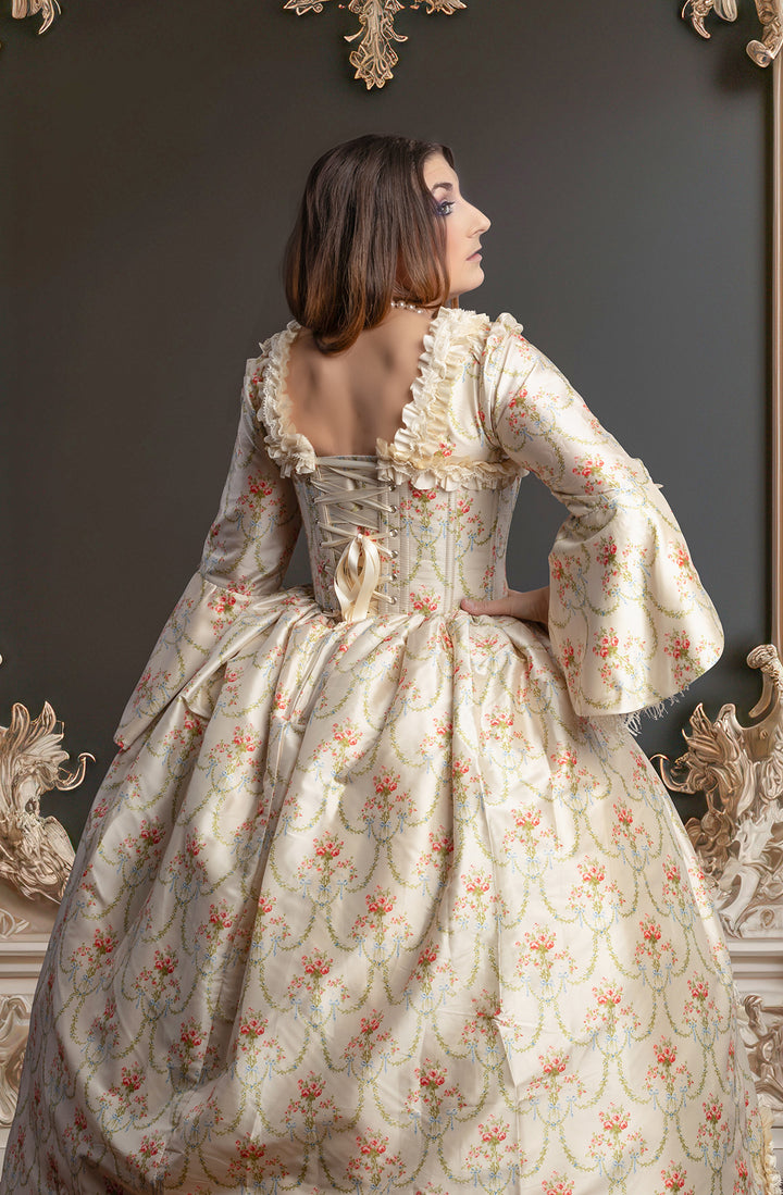 French Petit Floral Bridgerton Dress 4