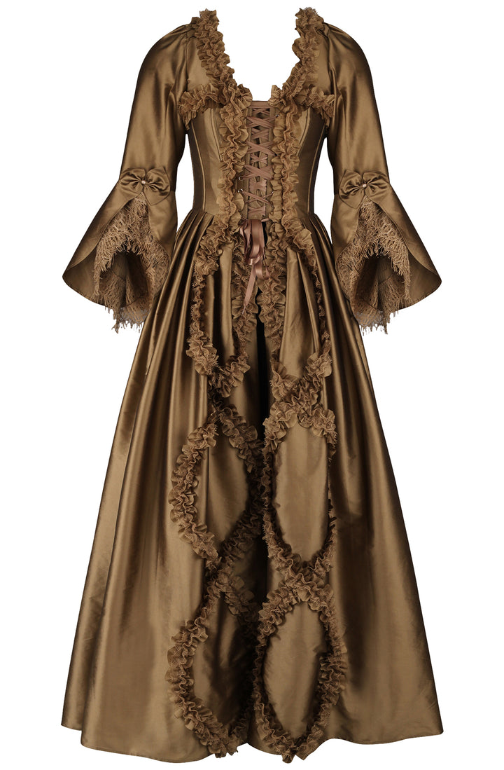 Antique Gold Bridgerton Dress 1