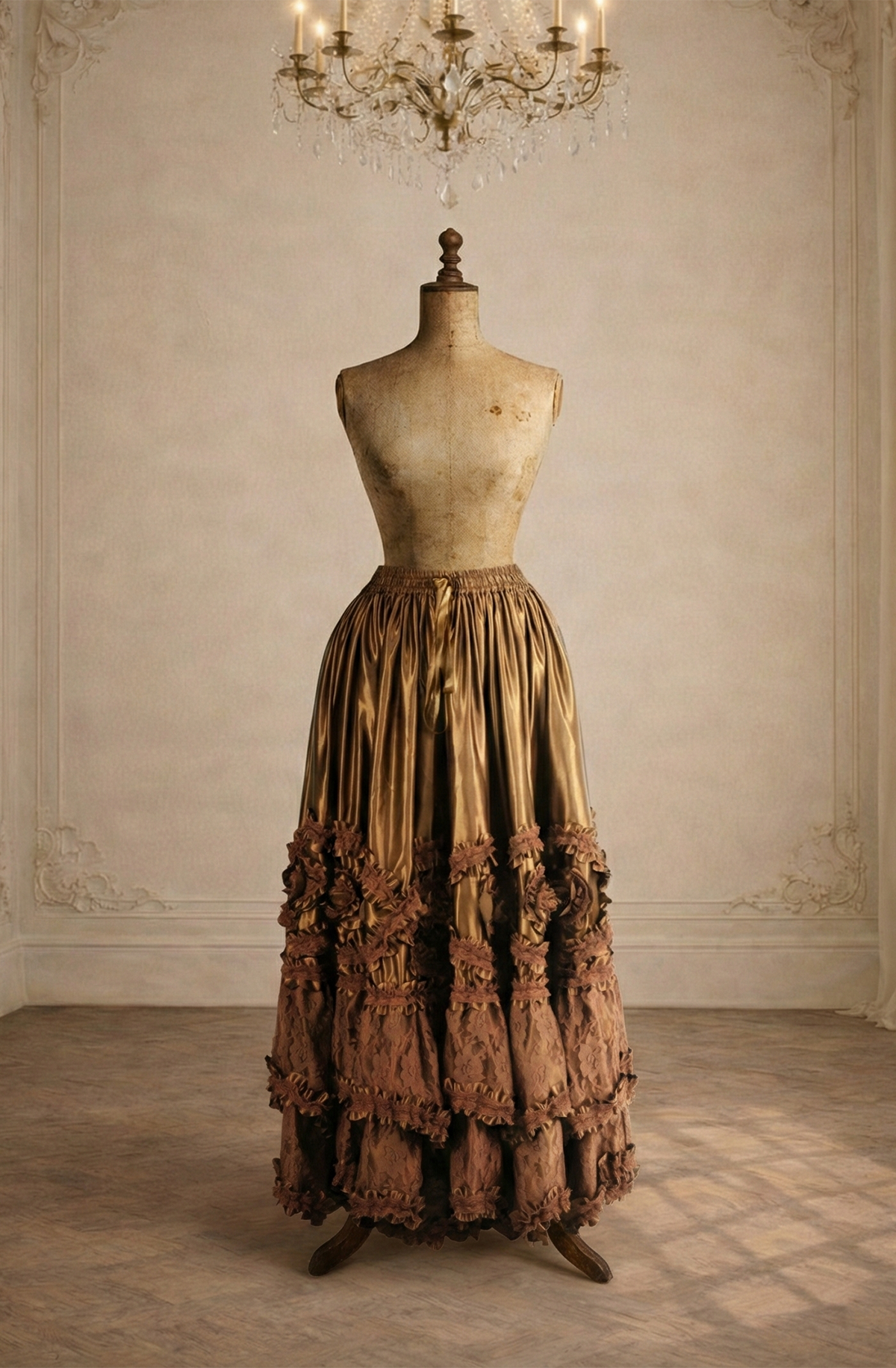 Pompadour Rococo Skirt - Baroque Gold
