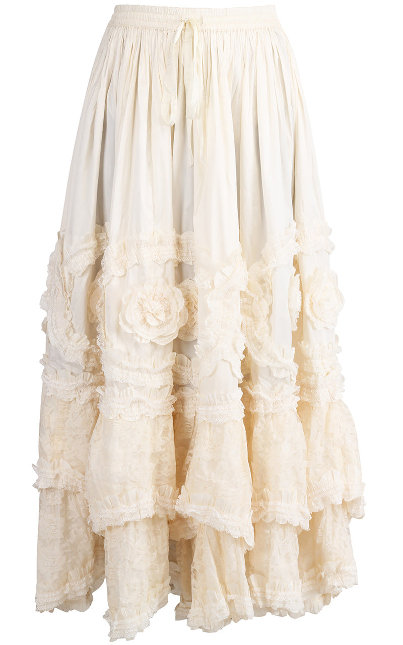 Pompadour Skirt - French Light Cream Front