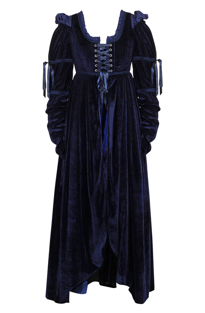 Blue Bridgeton Dress - Regency Empire Waist 6