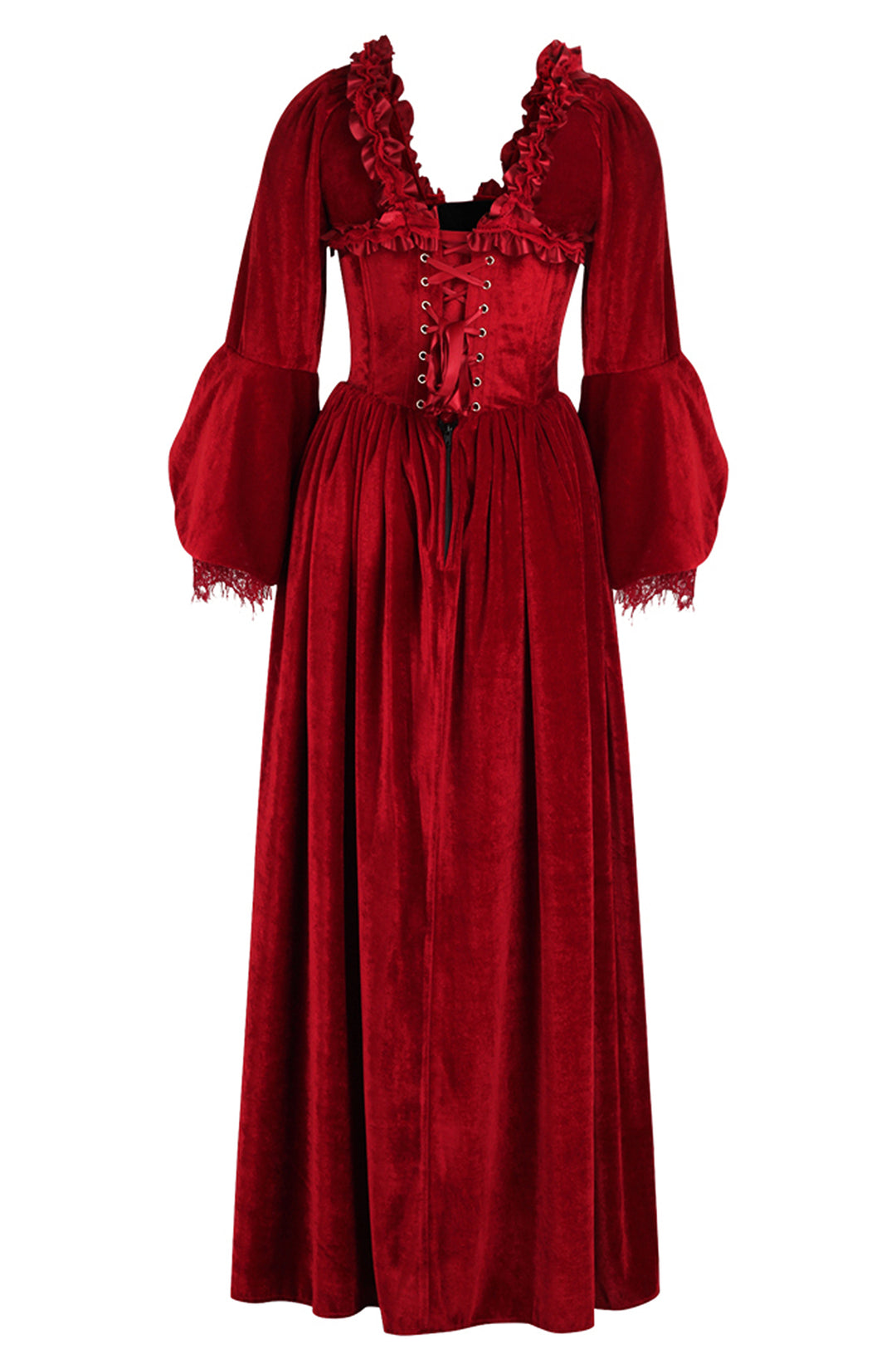 Velvet Red Bridgerton Dress 7