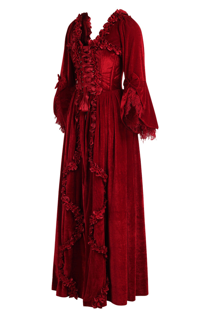 Velvet Red Bridgerton Dress 6