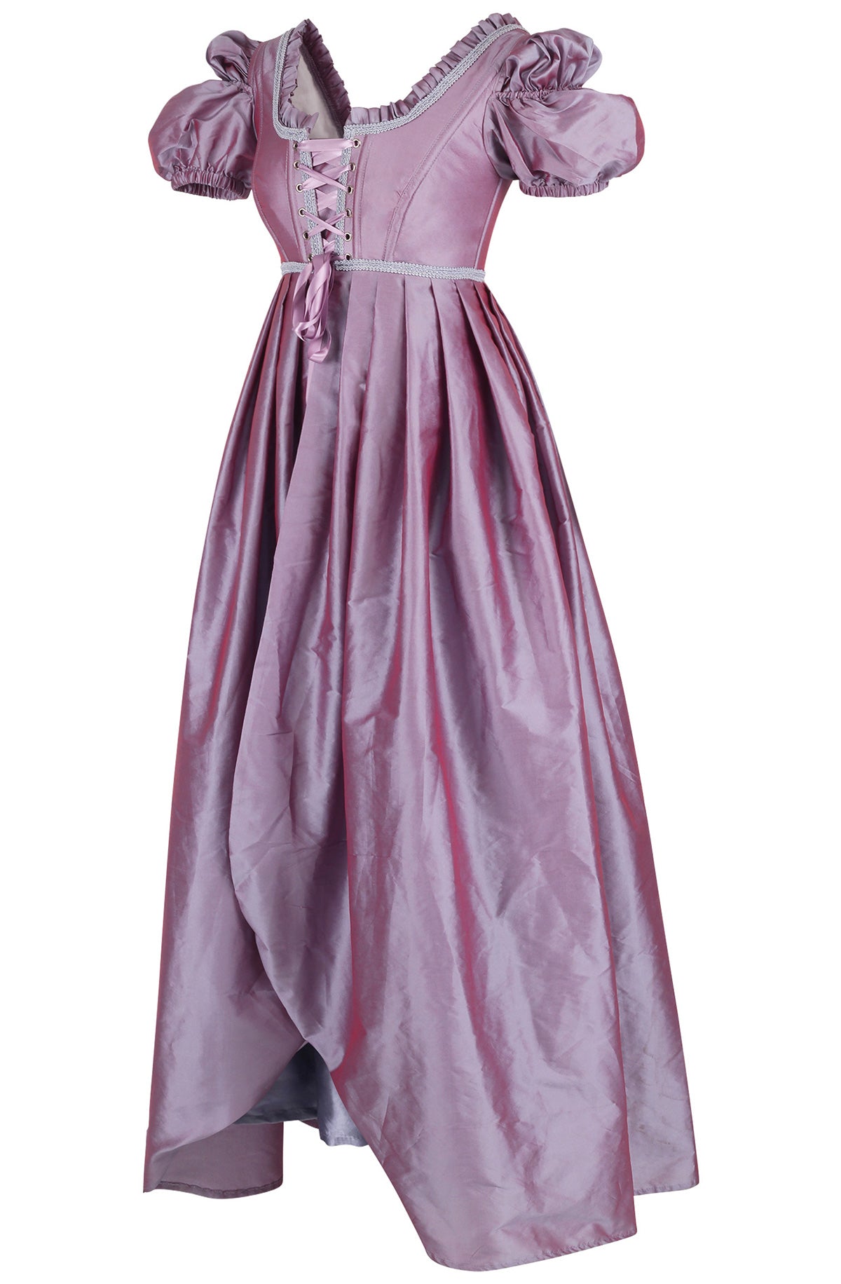 Regency Corset Dress - Daphne Empire Waist Gown in Violette Clair