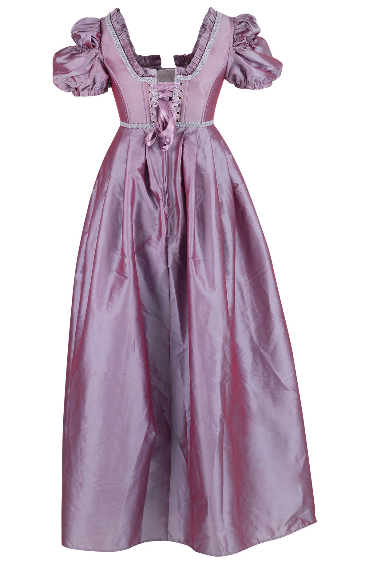 Regency Corset Dress - Daphne Empire Waist Gown in Violette Clair