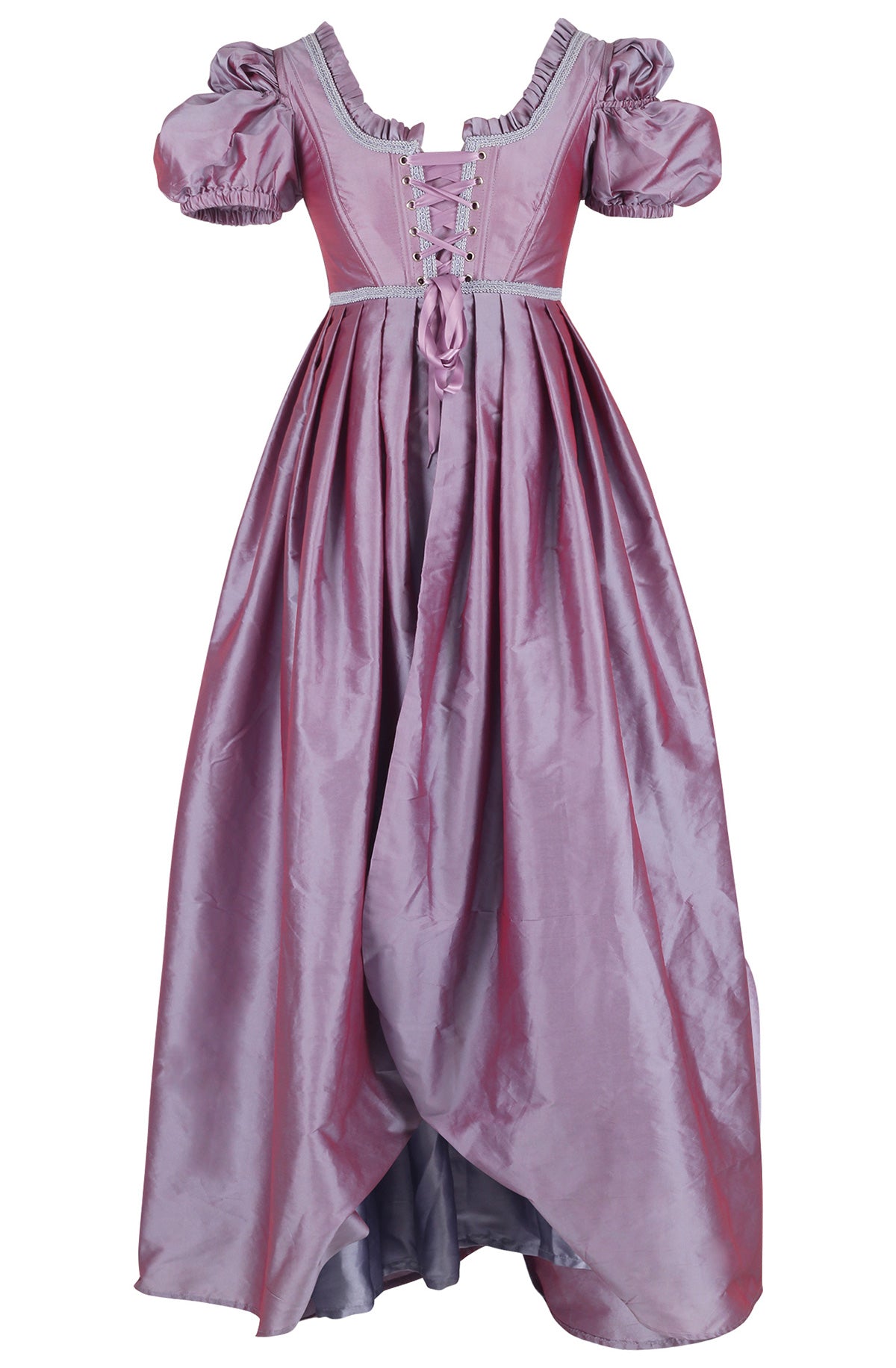 Regency Corset Dress - Daphne Empire Waist Gown in Violette Clair