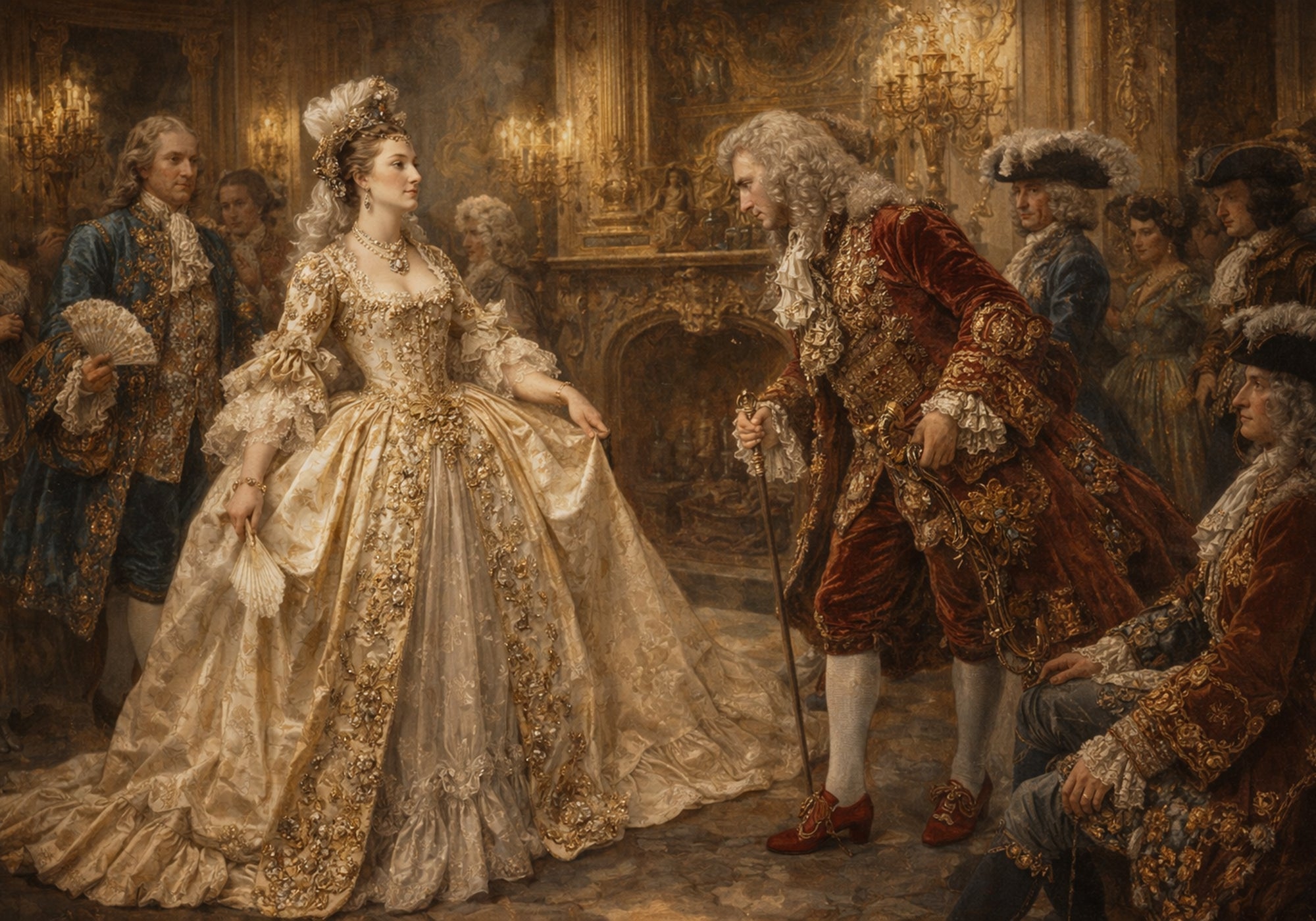 The Dress of 18th century French Court