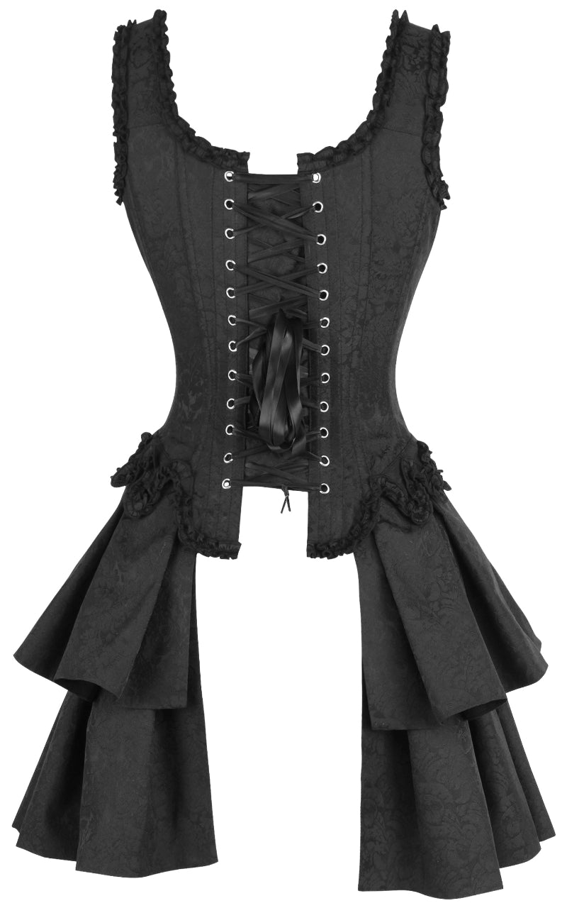 The French Stays Renaissance Corset in Midnight Black