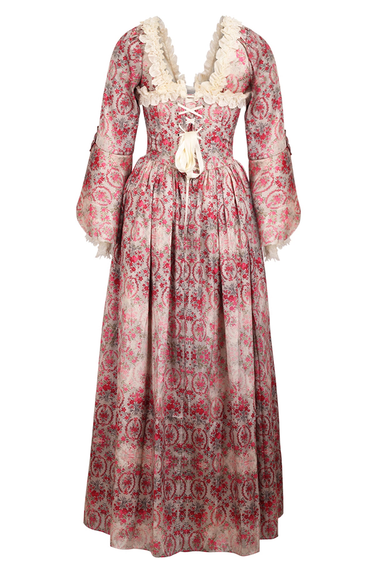 Queen Marie Antoinette Rococo Ball Gown Dress - French Floral Pink 6