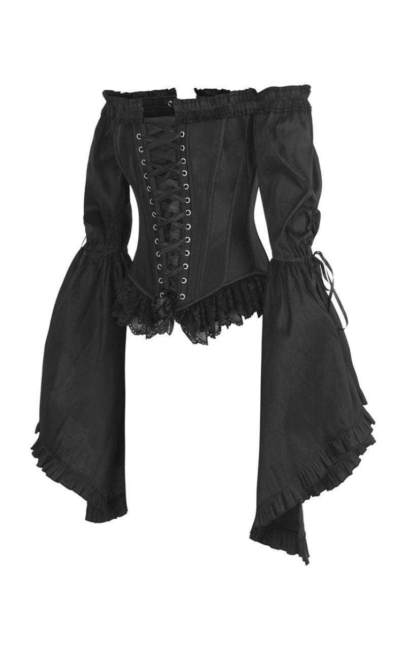 Madame Mortelle Bell Sleeve Gothic Corset