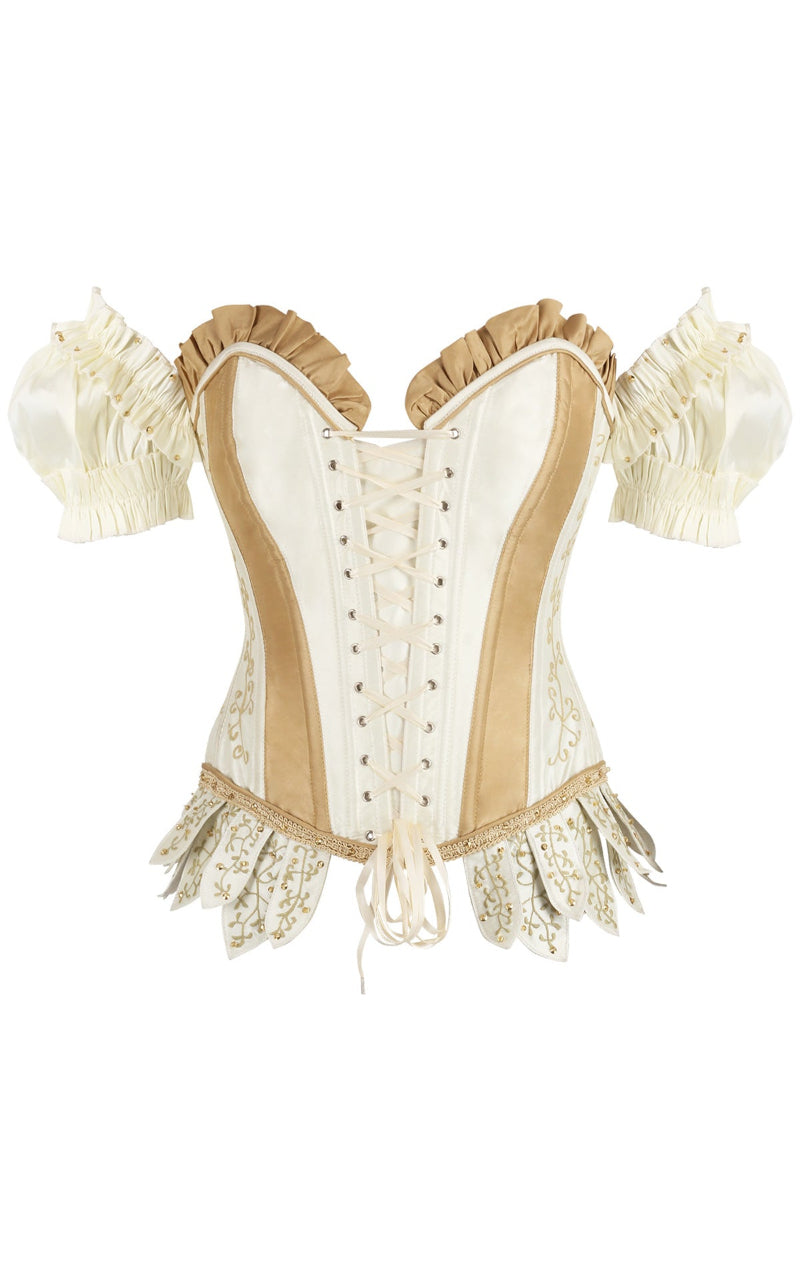 Valkyrie Renaissance Corset - Bone Ash