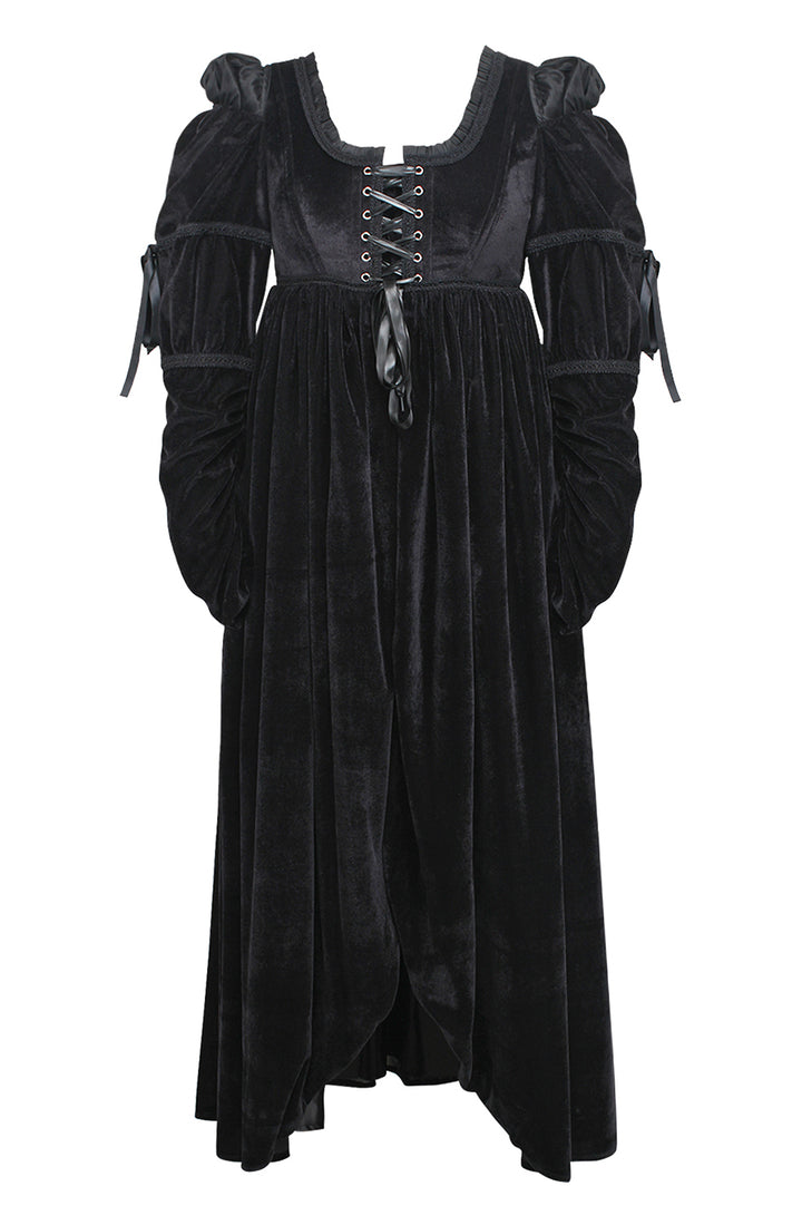 Black Guinevere Bridgerton Dress - Regency Empire Waist 4