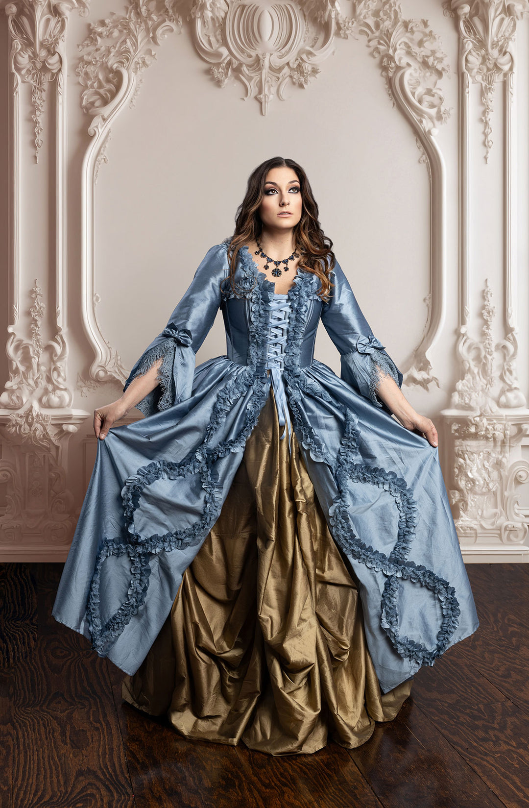 Parisian Blue Bridgerton Dress