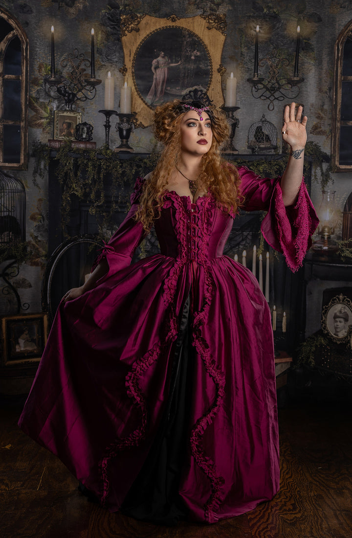 Cerise Pink Bridgerton Dress 5