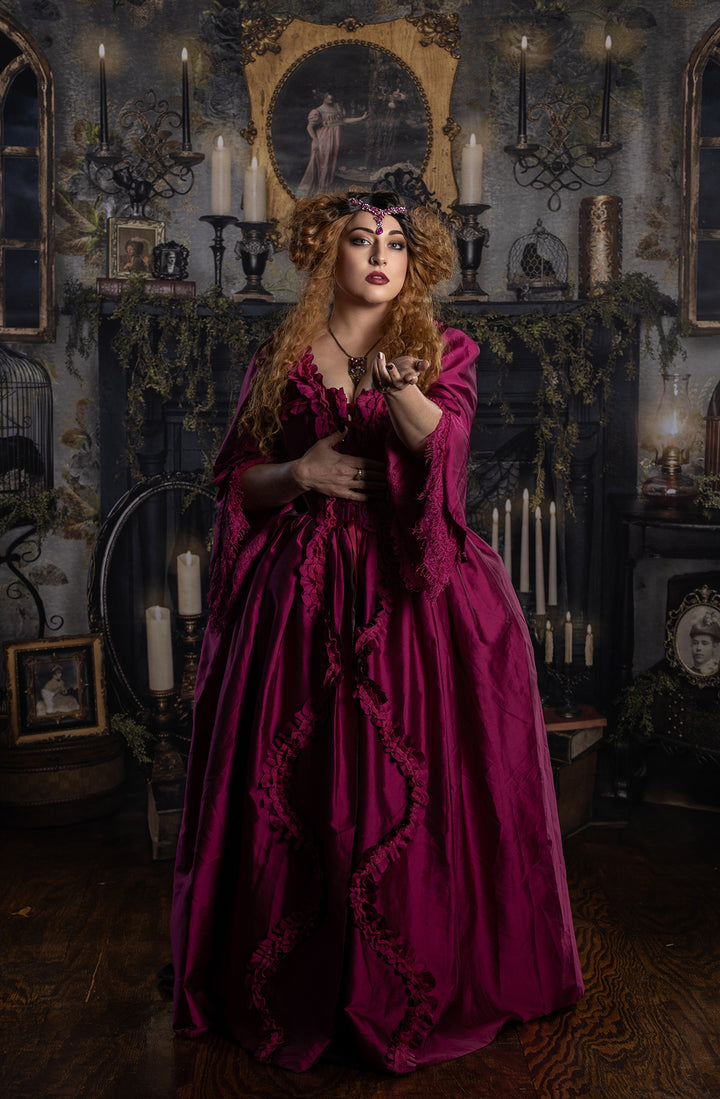 Cerise Pink Bridgerton Dress 4