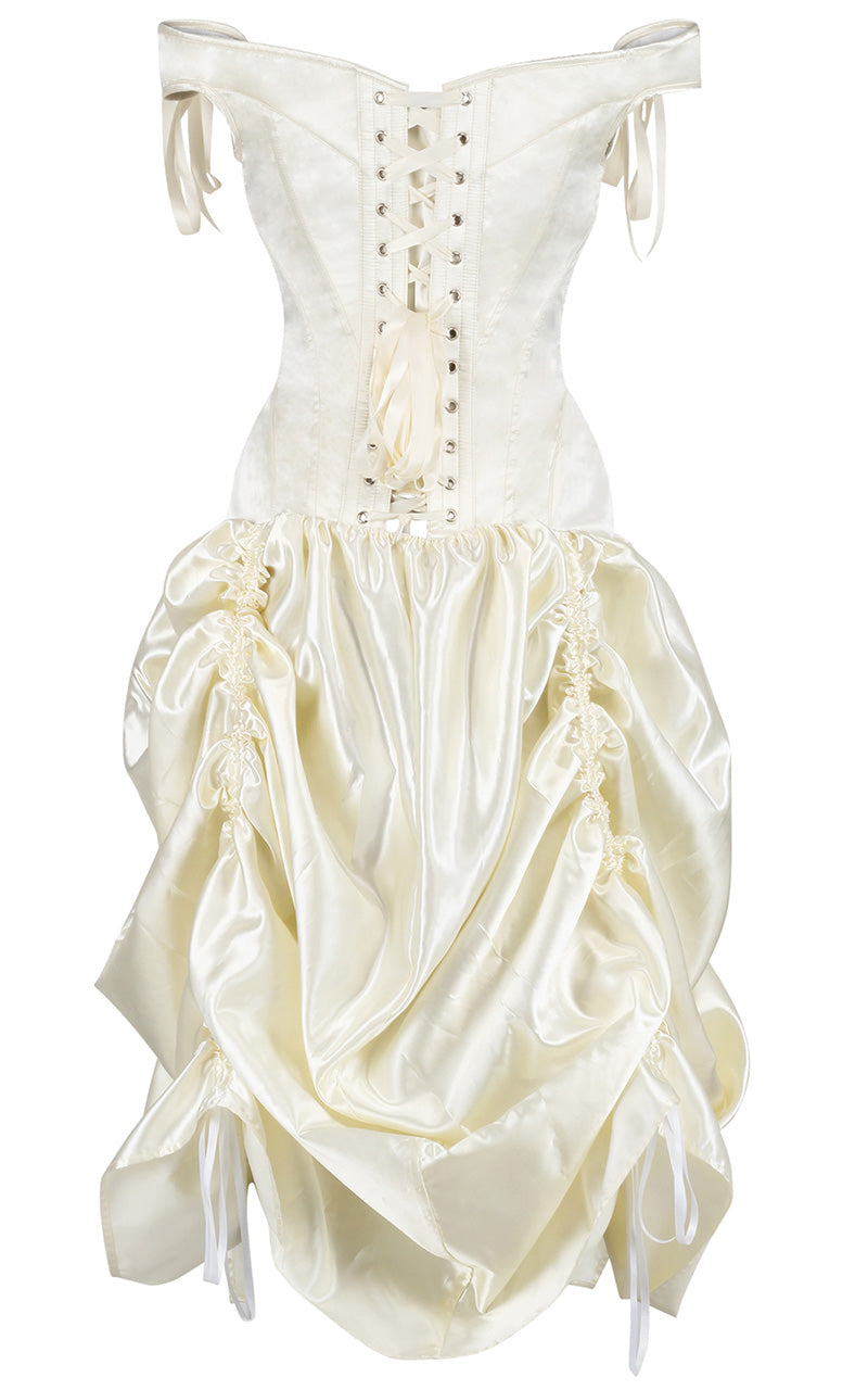 Cream Mina corset dress 3