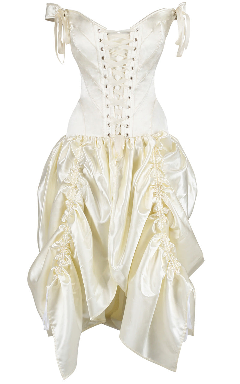 Cream Mina corset dress 2