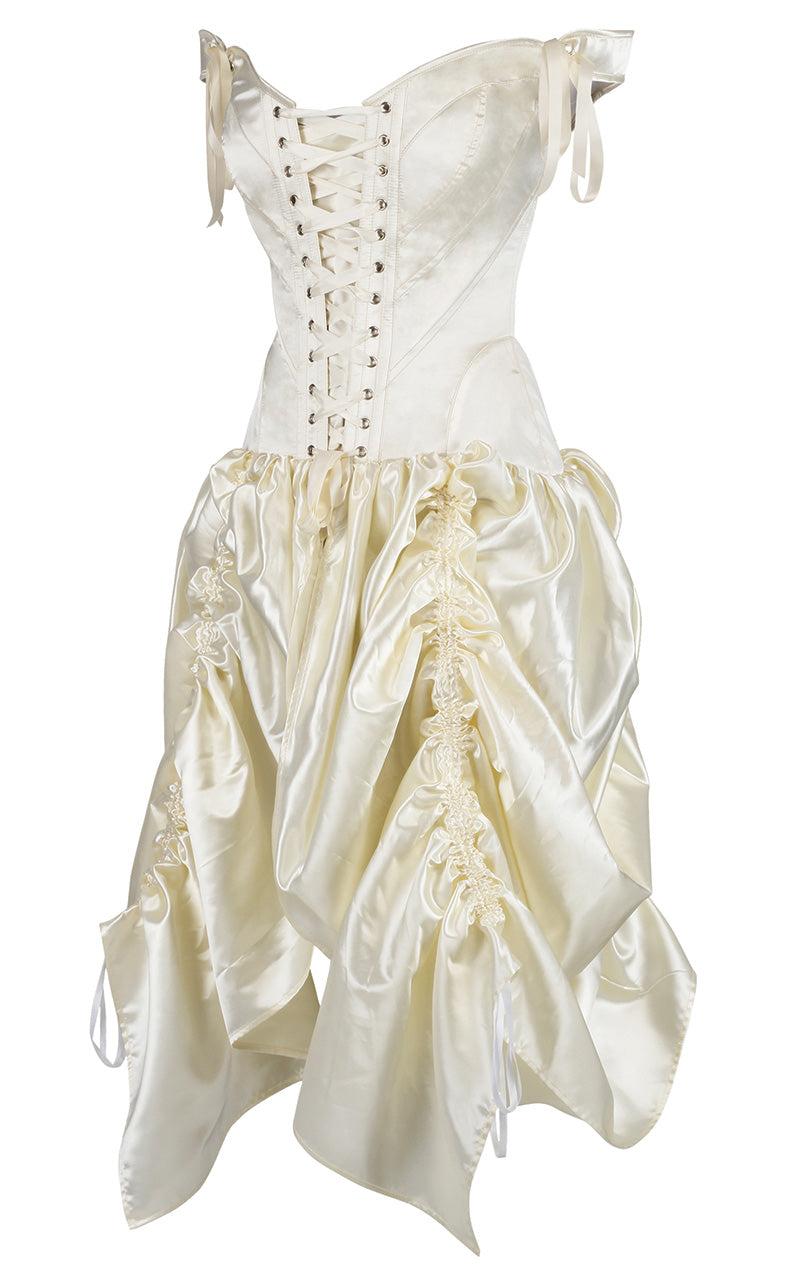 Cream Mina corset dress 1