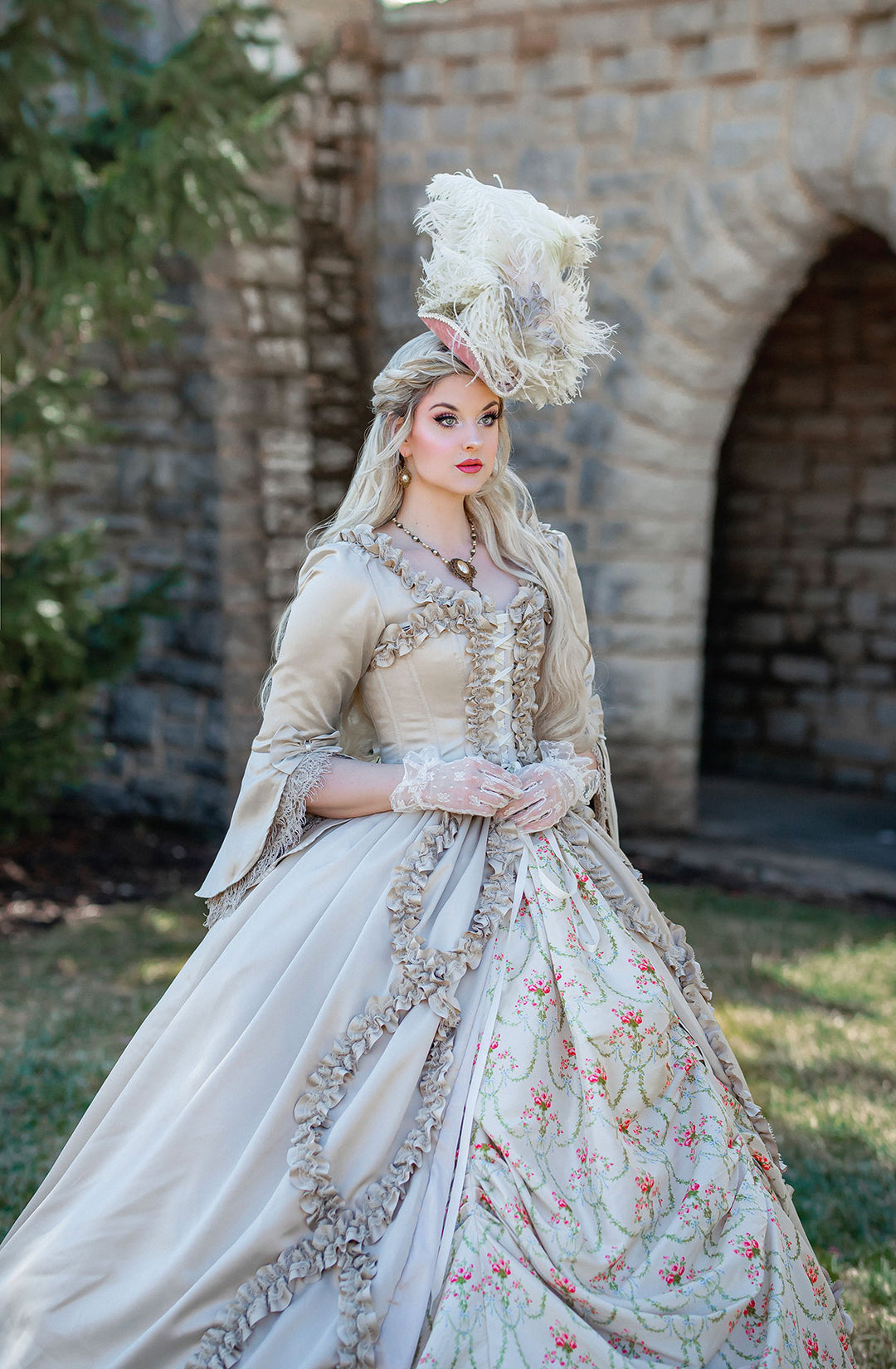 Champagne Marie Antoinette Gown