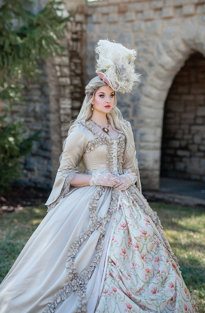 Champagne Marie Antoinette Gown