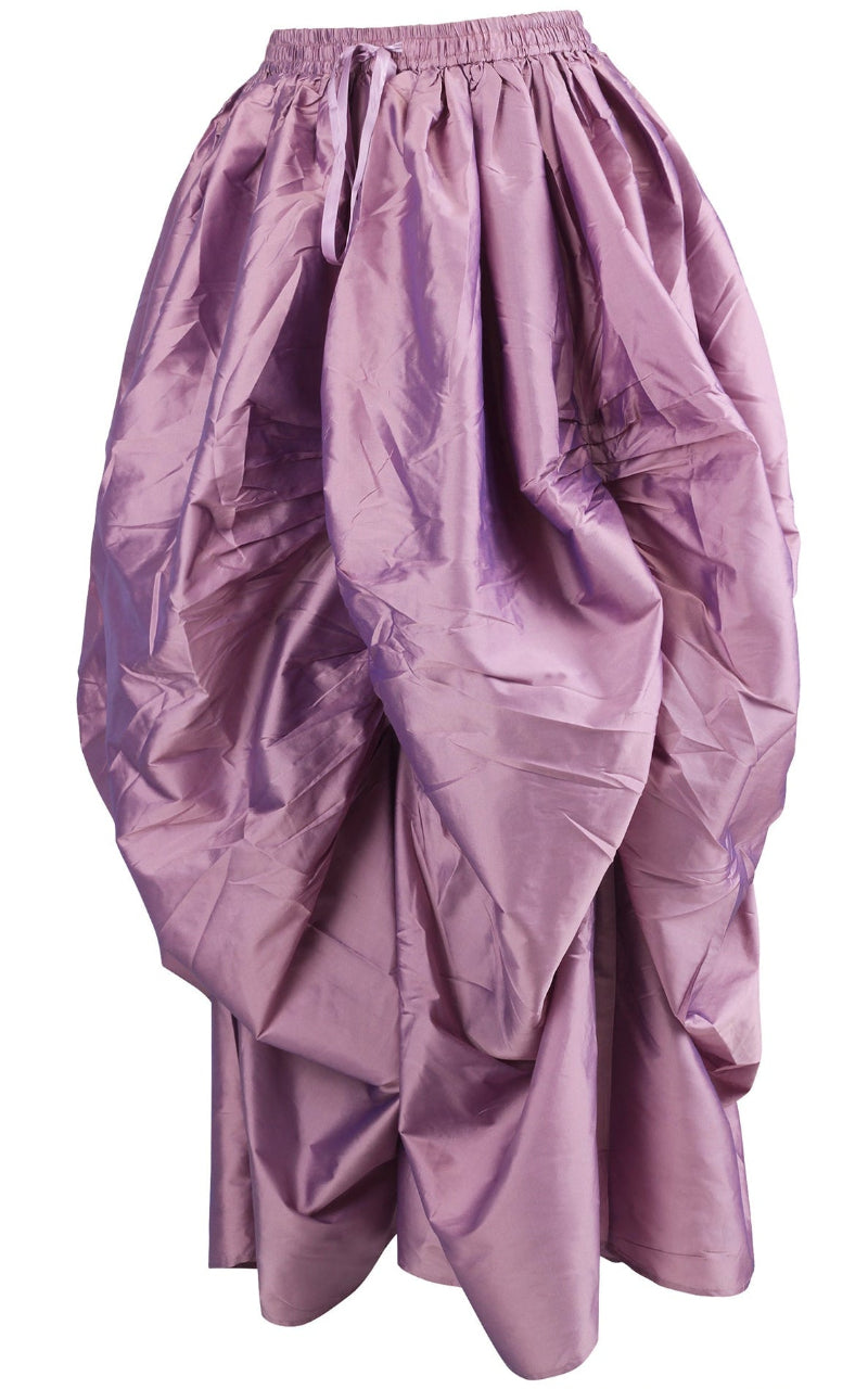 Lilac purple ballgown skirt side