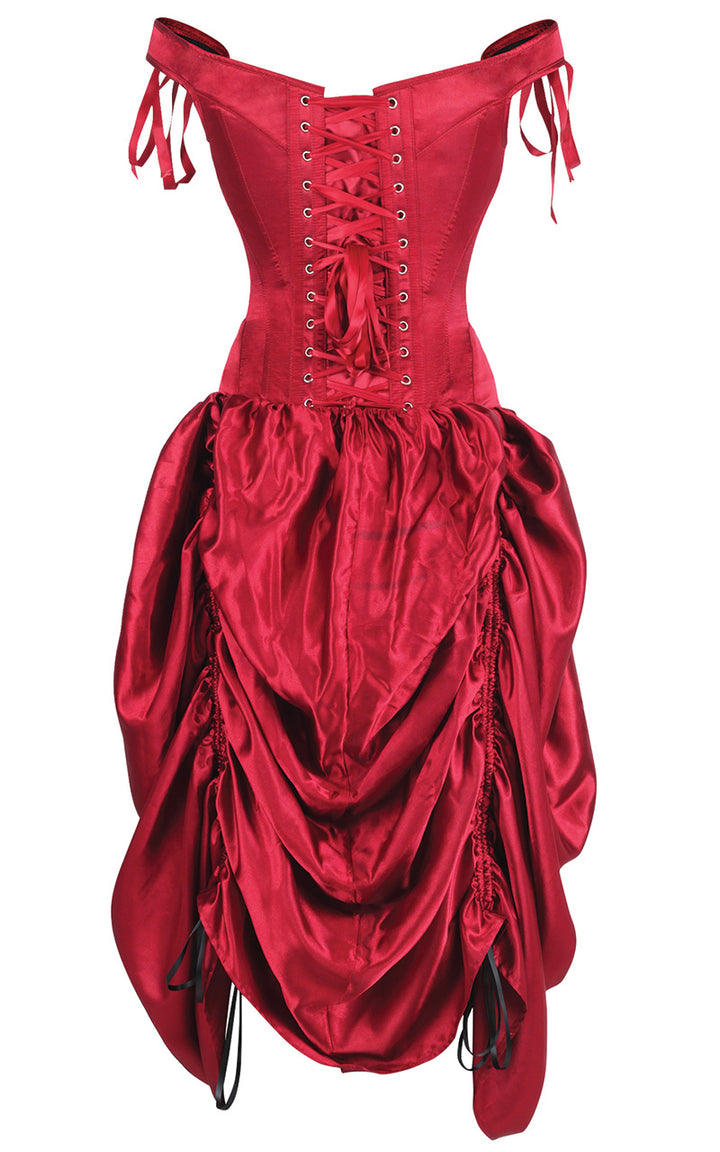 red mina corset dress 3