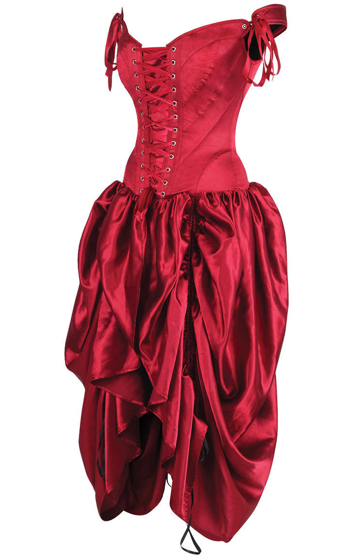 red mina corset dress 1