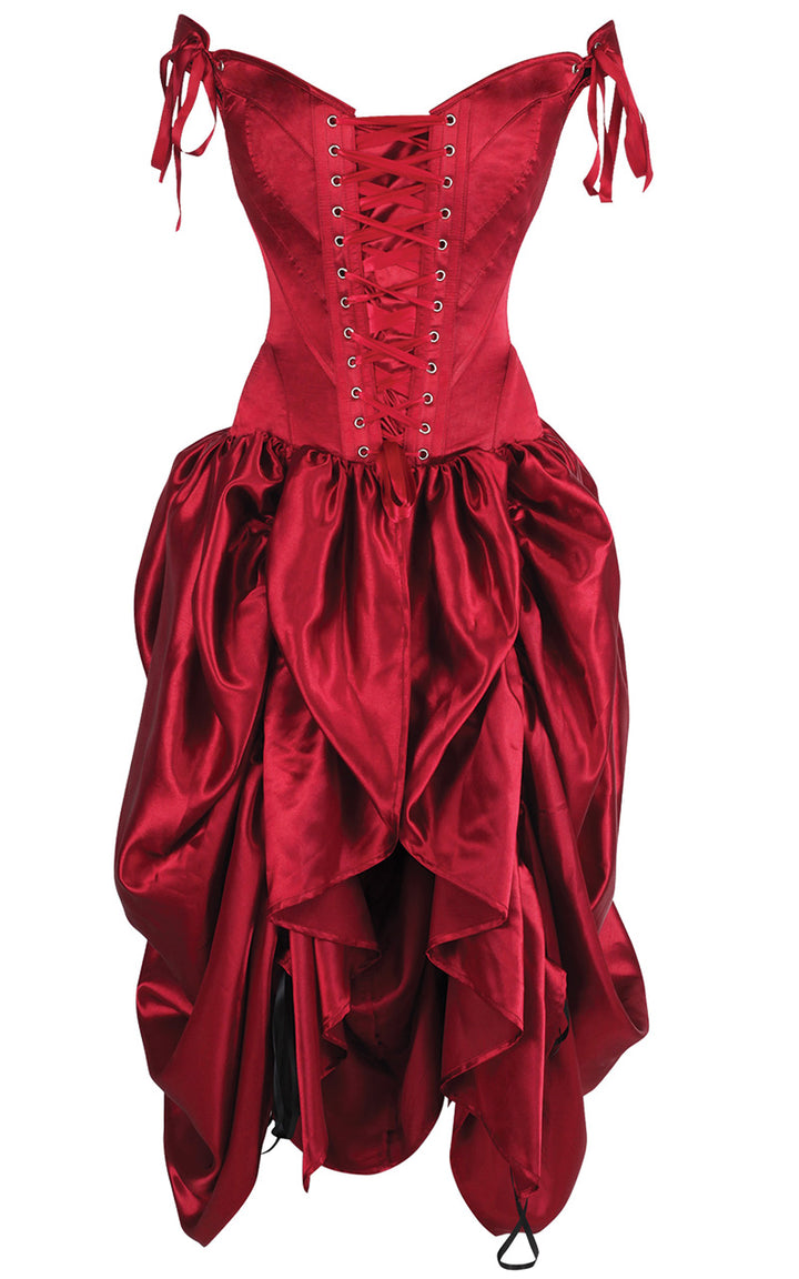red mina corset dress 2