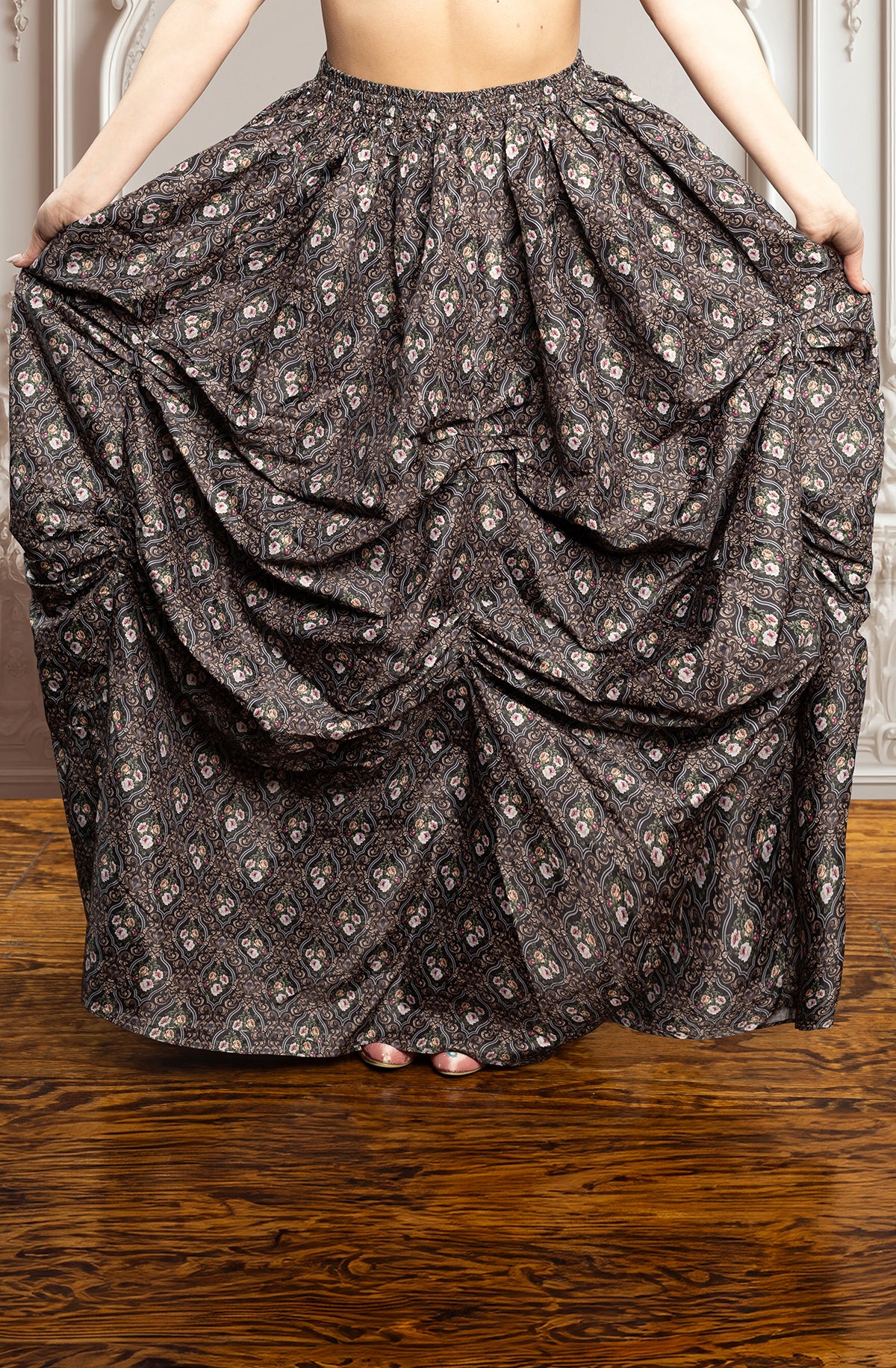 Petit Fleur Floral Black Ball Gown Skirt